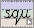 Cursive letter join squ